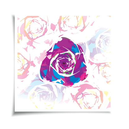 Galaktična roža vijolične impresije